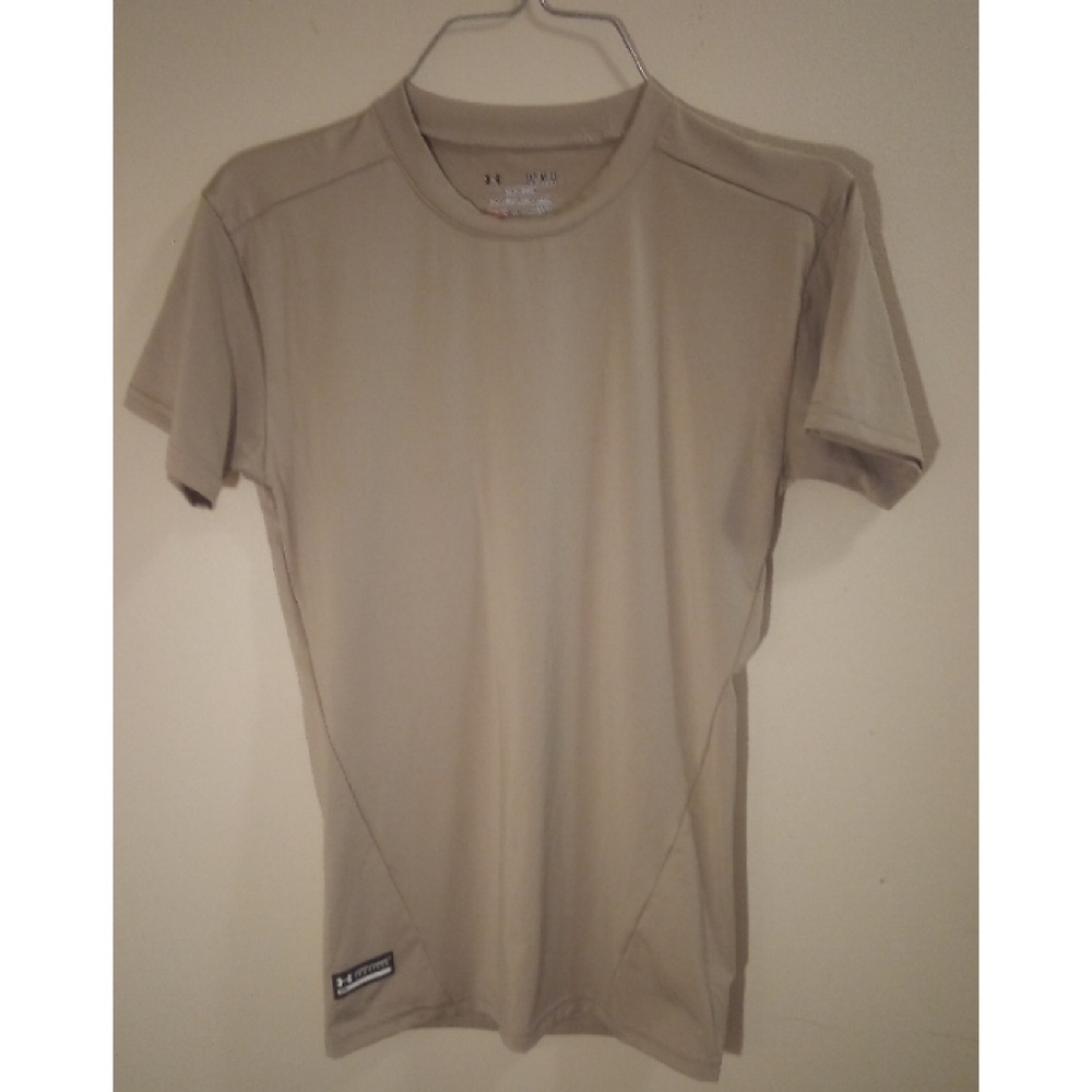 Under armour tan compression shirt NWOT